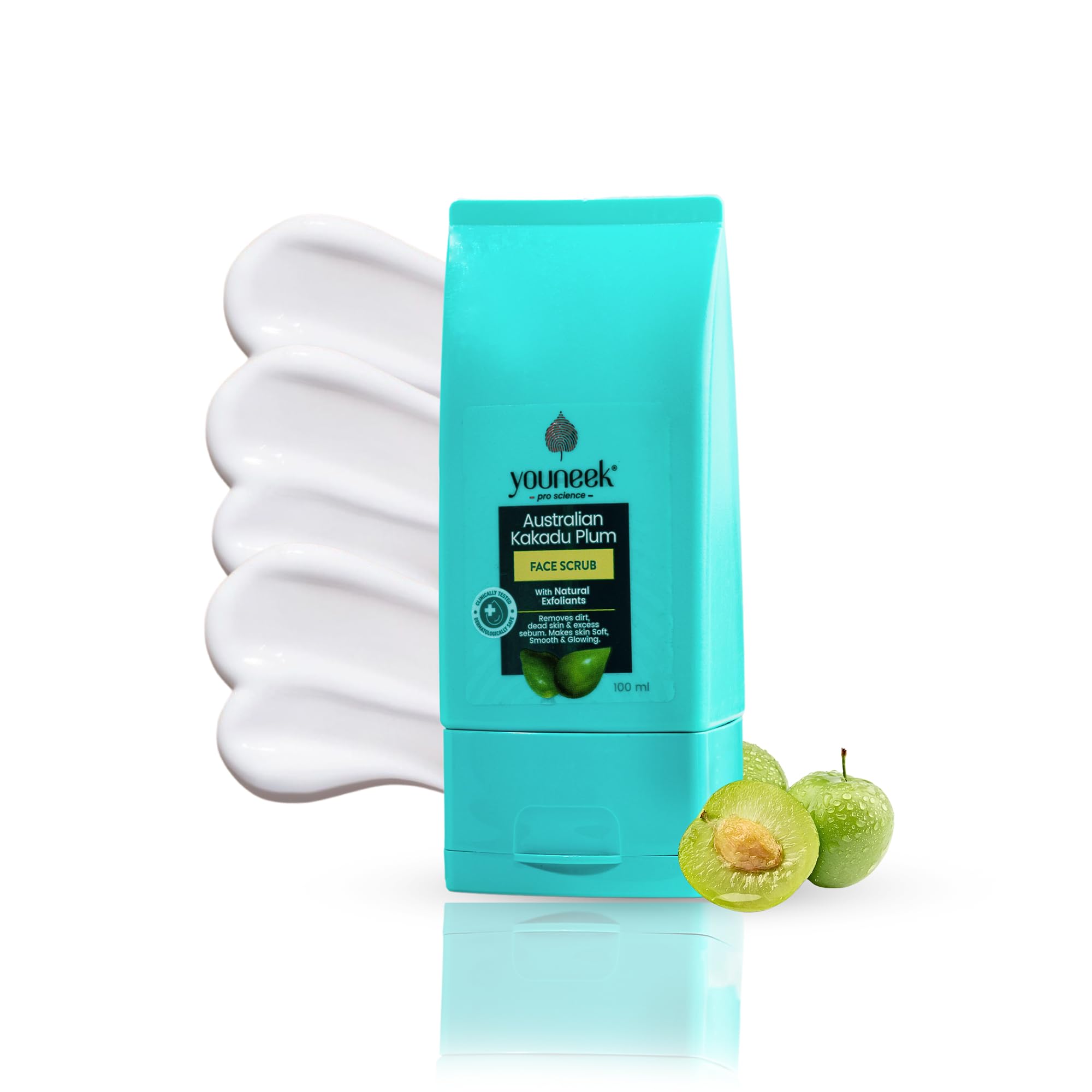 Australian Kakadu Plum Face Scrub – With Argan Oil & Sea Buckthorn for Exfoliation & Hydration – 100ml