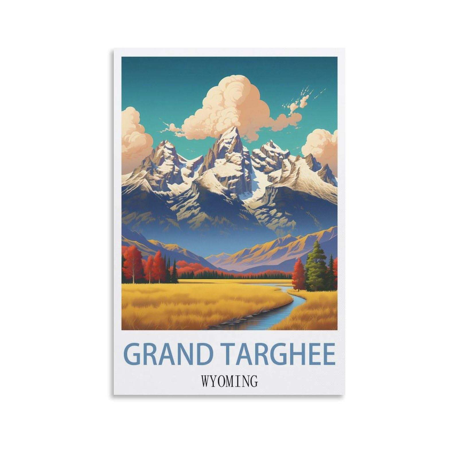 EZMLFA 5D Diamond Painting Kits,Grand Targhee Wyoming Diamond Art Kits Adults, Create Your Own Diamond Painting Full Drill Gifts for Home Decor 30x40cm
