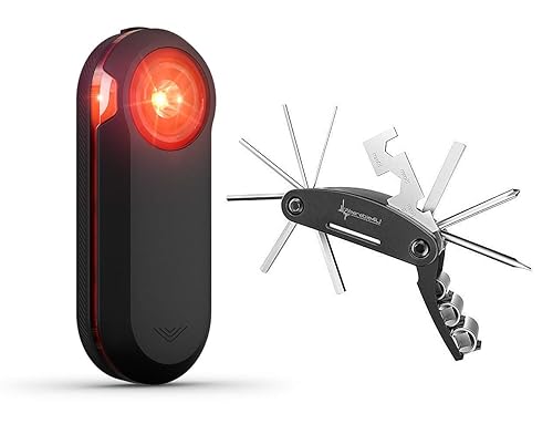 Wearable4U - Garmin Varia RTL515 - Radar retrovisor de ciclismo con alertas visuales y audibles para vehículos con paquete de múltiples herramientas