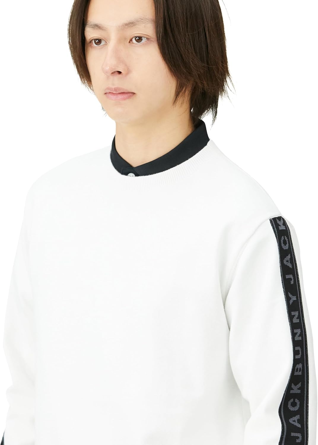 新品 ジャックバニー 天竺袋インターシャ クルーネックニット 【公式通販】