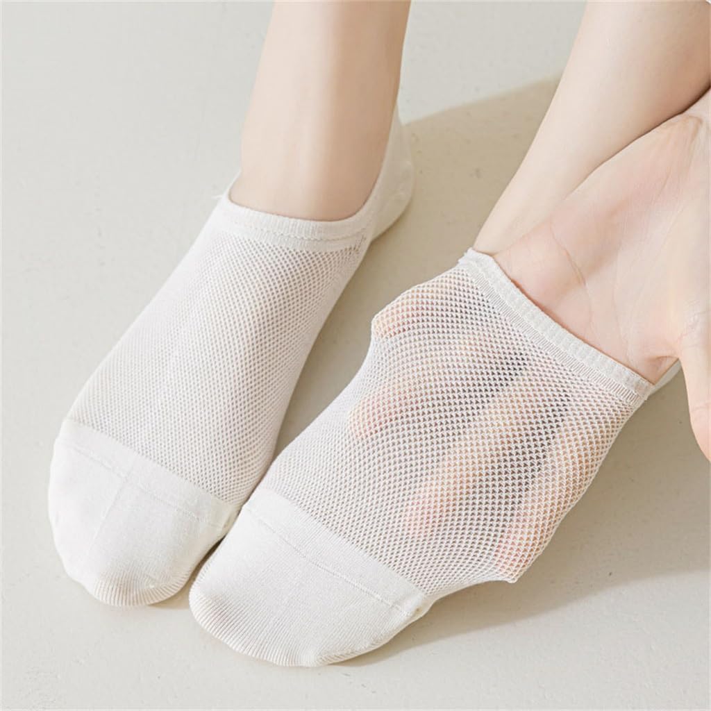 JSEIAJB Boat Socks Women S Thin Mesh Invisible and Non Falling with Boneless Socks