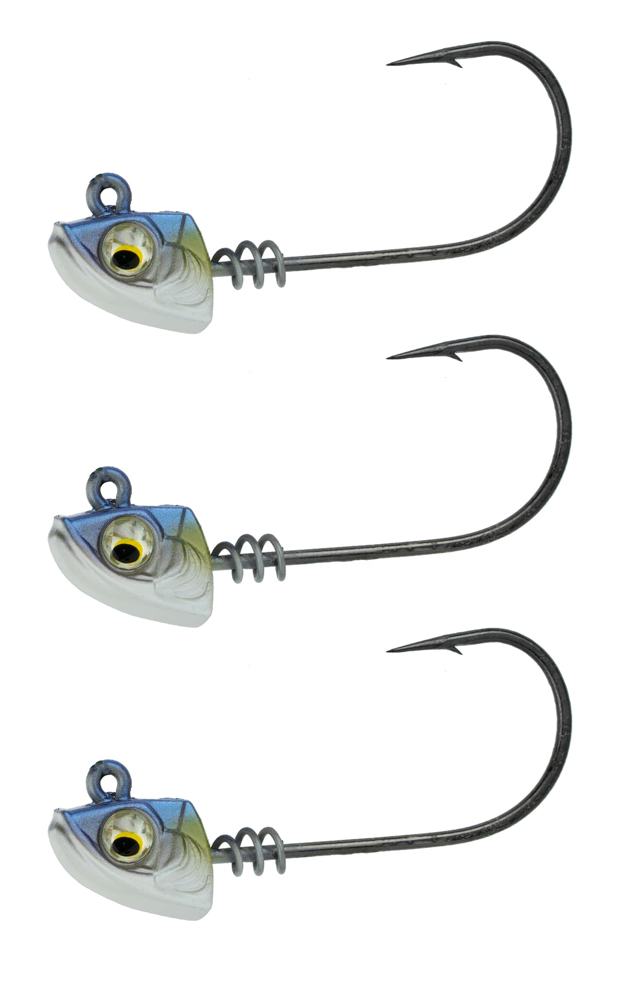 6th Sense – Divine Swimbait Jig Heads – Bass Fishing Jig Head with Mustad Hook, ScrewLock Keeper, Custom-Painted Realistic Head, and 90 Degree Line