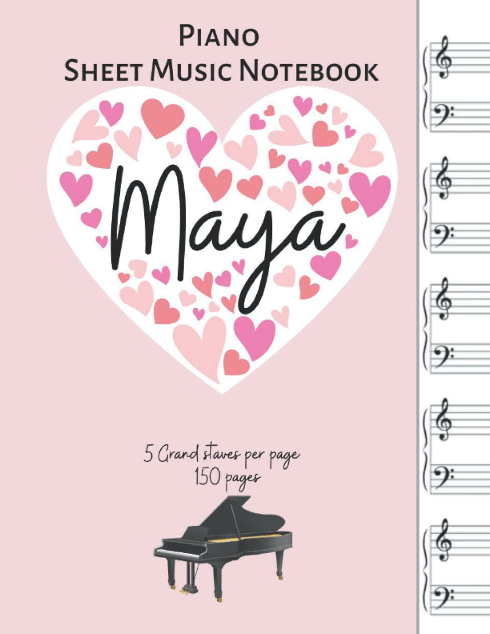 Cahier de musique Maya pour écrire facilement sans ratures