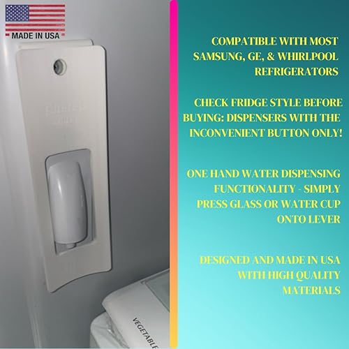 Miniatura 5 de Chatelet Palanca dispensadora de agua para dispensadores de agua interiores de refrigerador  Palanca dispensadora de agua con una sola mano para