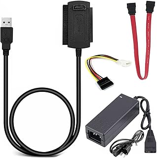 Retoo IDE SATA to USB 2.0 Docking Station for 2.5" & 3.5" HDD or SSD Drives, SATA/IDE Adapter, Combo Universal Converter, Compatible Windows XP/Vista/7/8/10