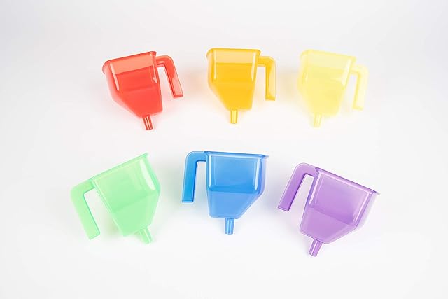TickiT 73113 Translucent Colour Funnels - Pack of 6