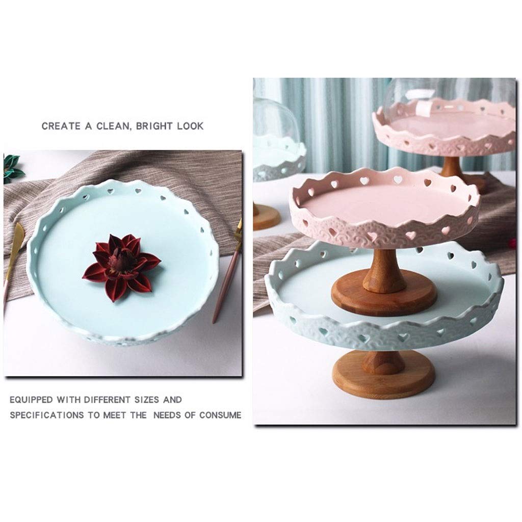 Supporto per Torta Piedistallo Piatto per Frutta Soggiorno Ceramica Ciotola per Frutta Alta Supporto per Esposizione di Dessert Creativo Supporto per Torta VASS