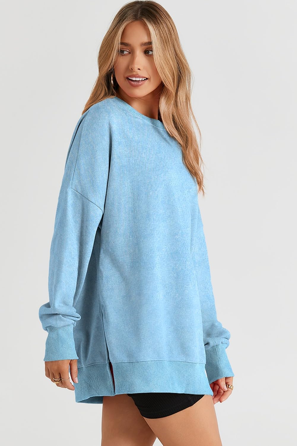 SHEWIN Womens Sweatshirt Casual Long Sleeve Crewneck Lightweight Pullover Tops Loose Sweatshirts - Image 4