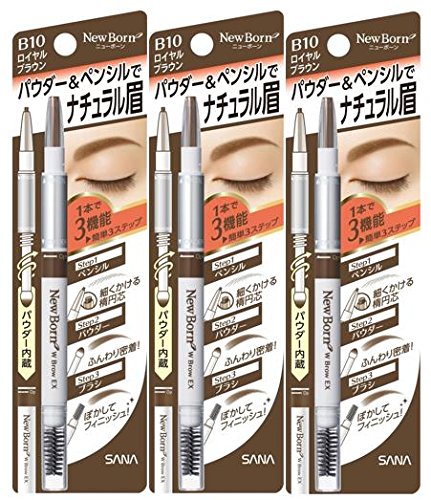 Tokiwa Pharmaceutical Co., Ltd. Sana Newborn W Blow EX NB10 Royal Brown x 3 pcs