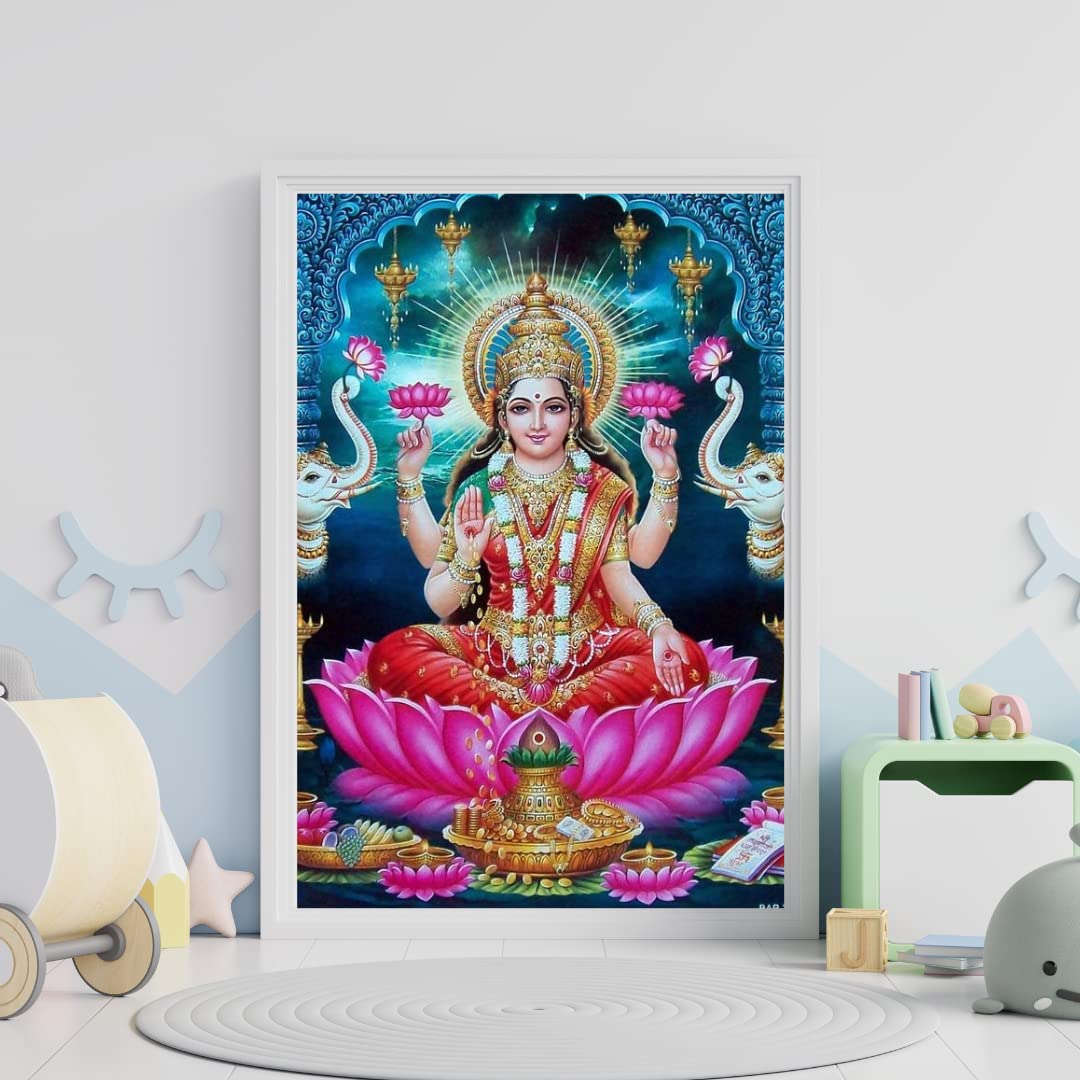 TULIP N TURTLE Ma Laxmi DIY Acrylic Paint by Number Kit for Adults Kids Beginner Number Painting kit Painting by Number Acrylic Oil Painting. Wall Decoration DIY Painting kit for Adults