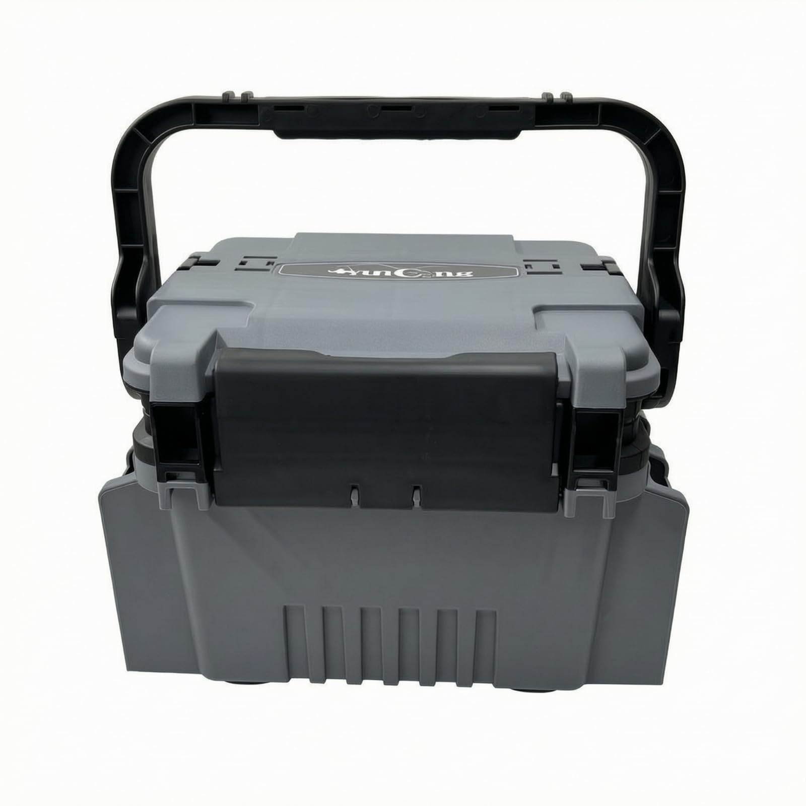 Jiuvaso Contenitore per Attrezzatura da Pesca Scatola Tackle Organizer Portacanne Esche Antiscosse con Maniglia Curva Integrata Facile da | Portatile, Cassetta per Attrezzatura da Pesca, Rigida, Molo, Pescatori