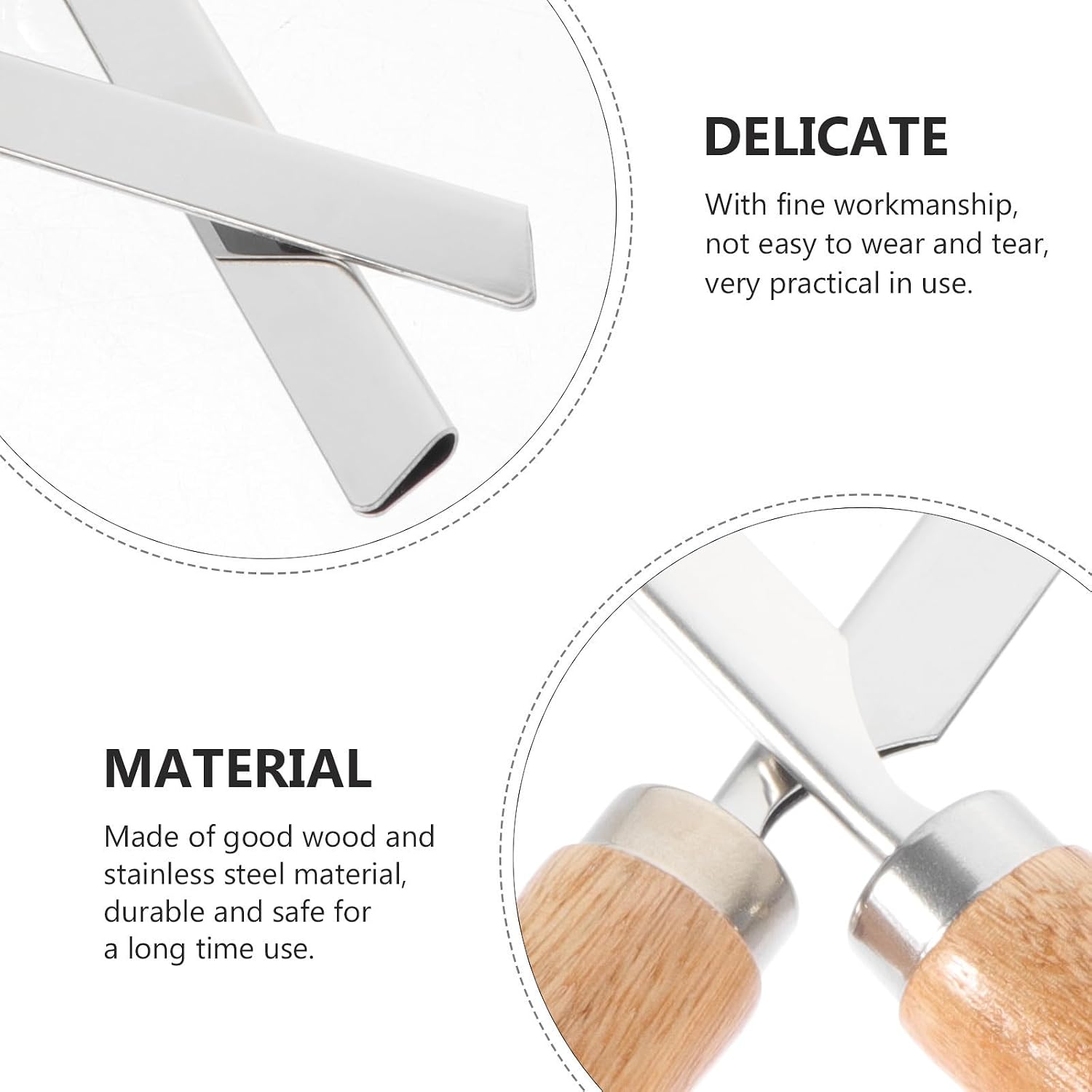 Zerodeko 2pcs Stainless Steel Hair Removal Blades Holder for Pig Kitchen
