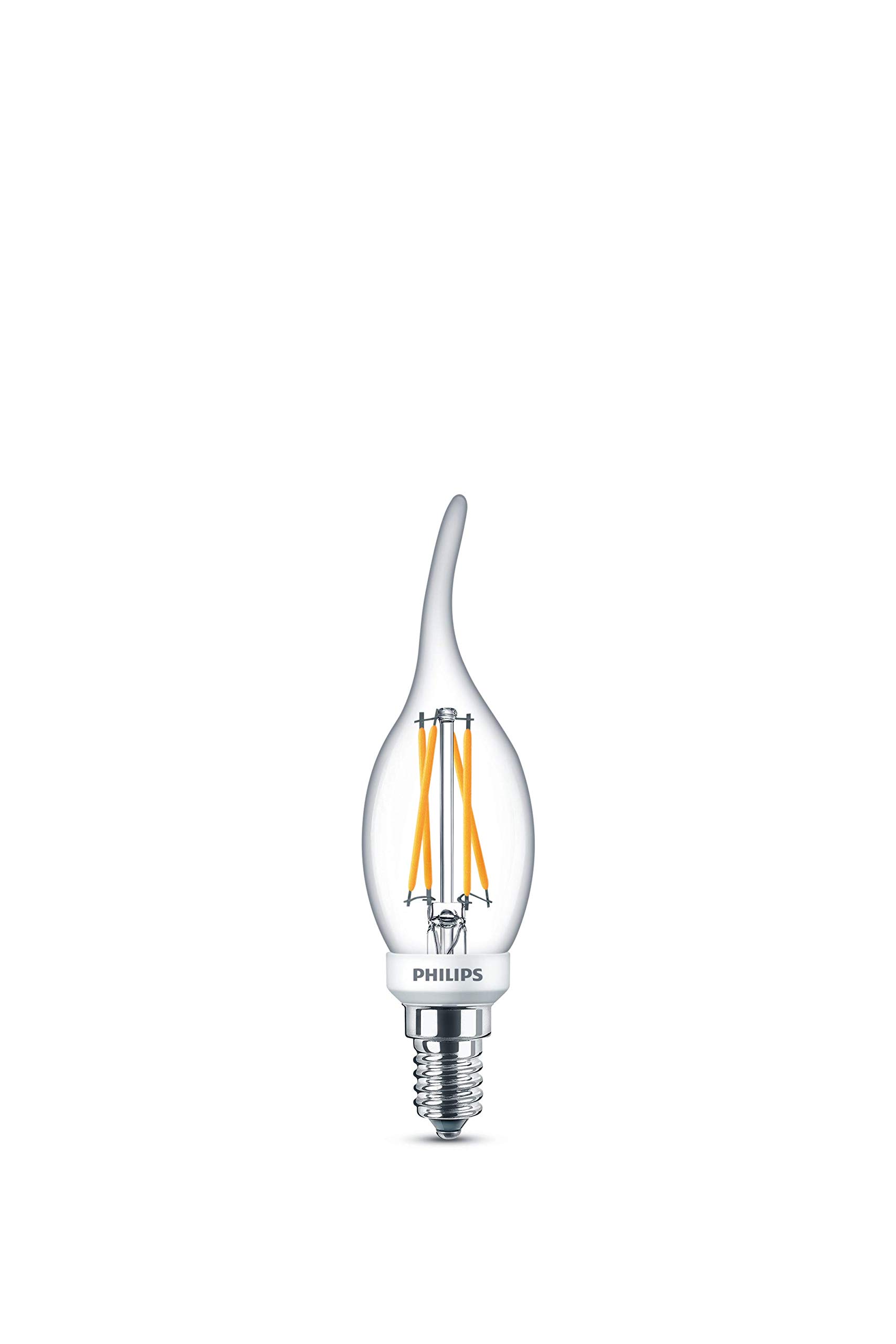 Philips LED Classic WarmGlow E14 Lamp, 470 Lumen Equivalent to 40 W, High Colour Rendering, Warm White (2200-2700 Kelvin), Dimmable, Clear