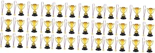 INOOMP First Place Winner Award Trophies 96 pcs Football Trophy Kids playset Baseball Trophy for Kids Plastic Gold Cups Gift Child Prize Mini Award Ceremony Trophy