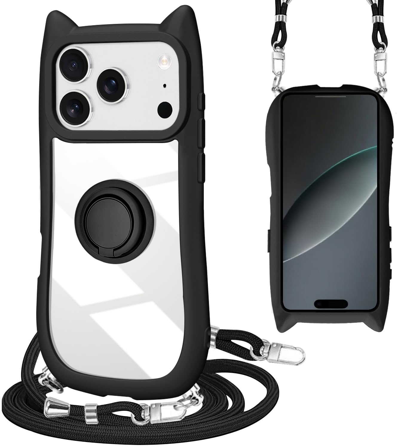 Amazon.co.jp: ZHIYIJIA iPhone 17 Pro 専用 ケース クリア ショルダー
