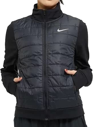 NIKE(ナイキ) Therma-FIT エアロレイヤー ジャケット レディース M (身長150-165㎝) ランニング アウター 国内正規品 DD6062-010 ブラック/(リフレクトシルバー)
