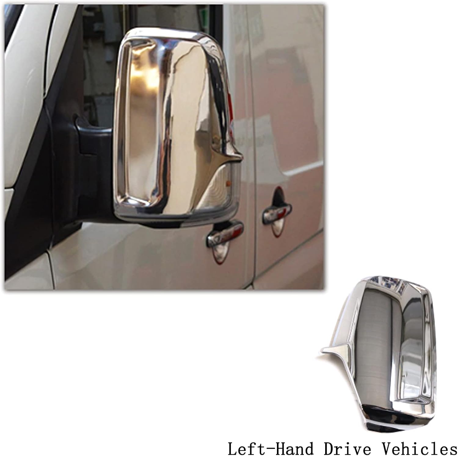 Mercedes Sprinter Left Outside Chrome Mirror Cover Left-Hand Drive Vehicles for Mercedes Sprinter W906 2006-for VW CRAFTER 06-13 OE 9068106416 9068106016