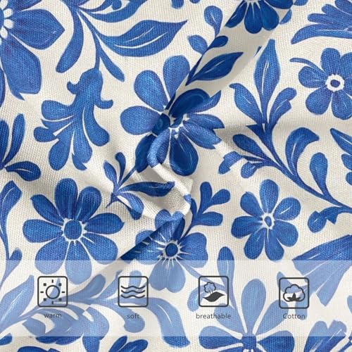 Joisal Blue White Floral Birds Girls Underwear Toddler 2t Cotton Cute Panties Girl Personalized Briefs Kids Undies3