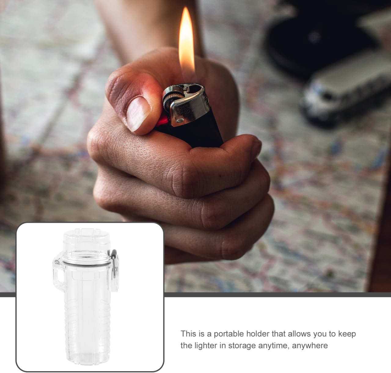 Healeved 4pcs Lighter Holder Case Lighter Protective Sleeve for Storage and Carrying Compact Portable Lighter Protector for Outdoor Activities Lightweight Lighter Cover
