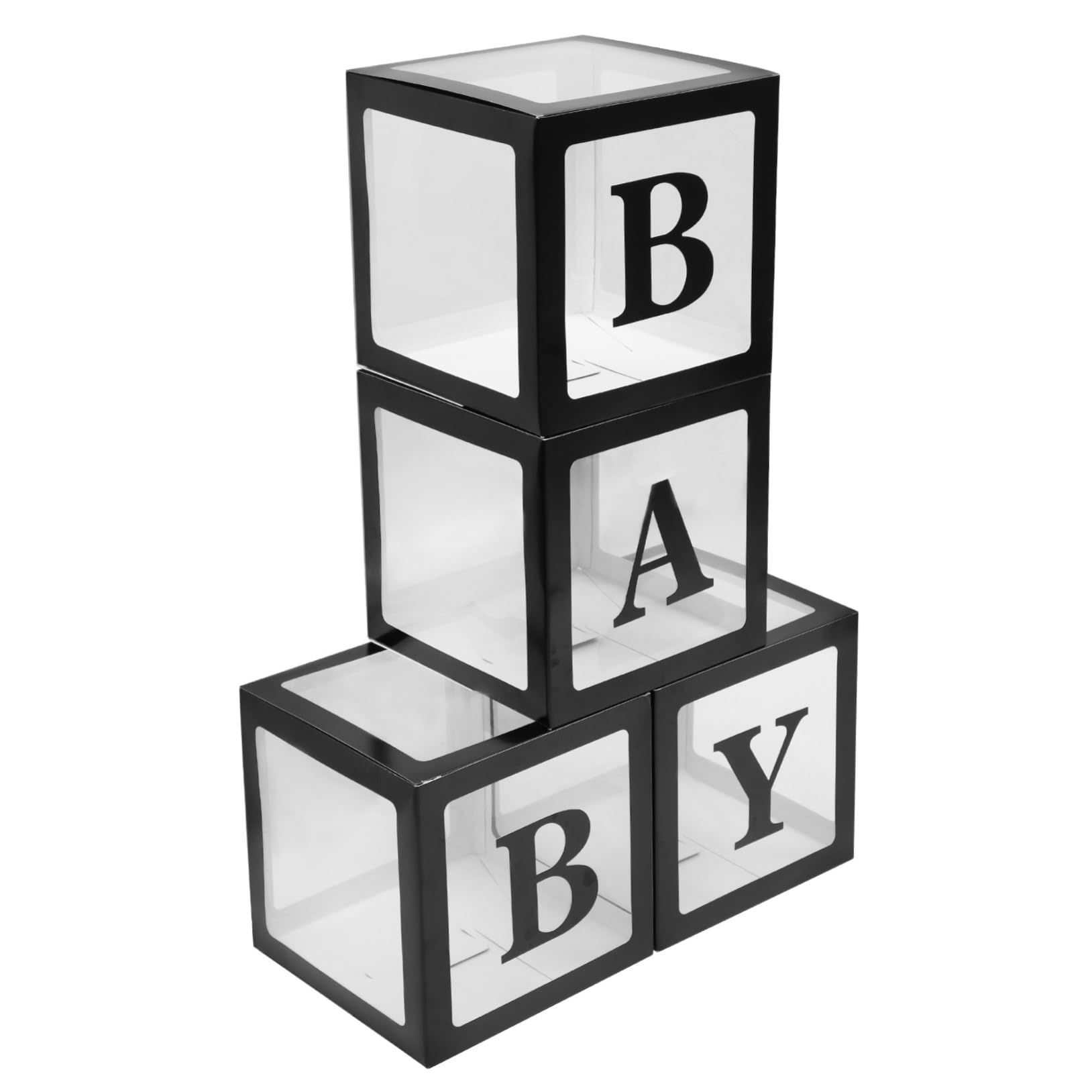 OUNONA Ballonbox Dekoration aus Pappe und Pvc für Babyparty und Babygeburtstag