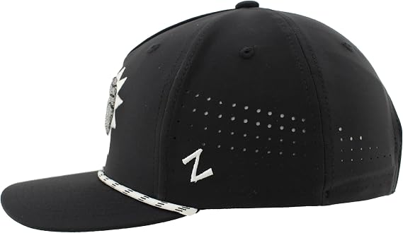 ZHATS NBA Unisex-Adult NBA Officially Licensed Rope Hat Snapback Performance Black