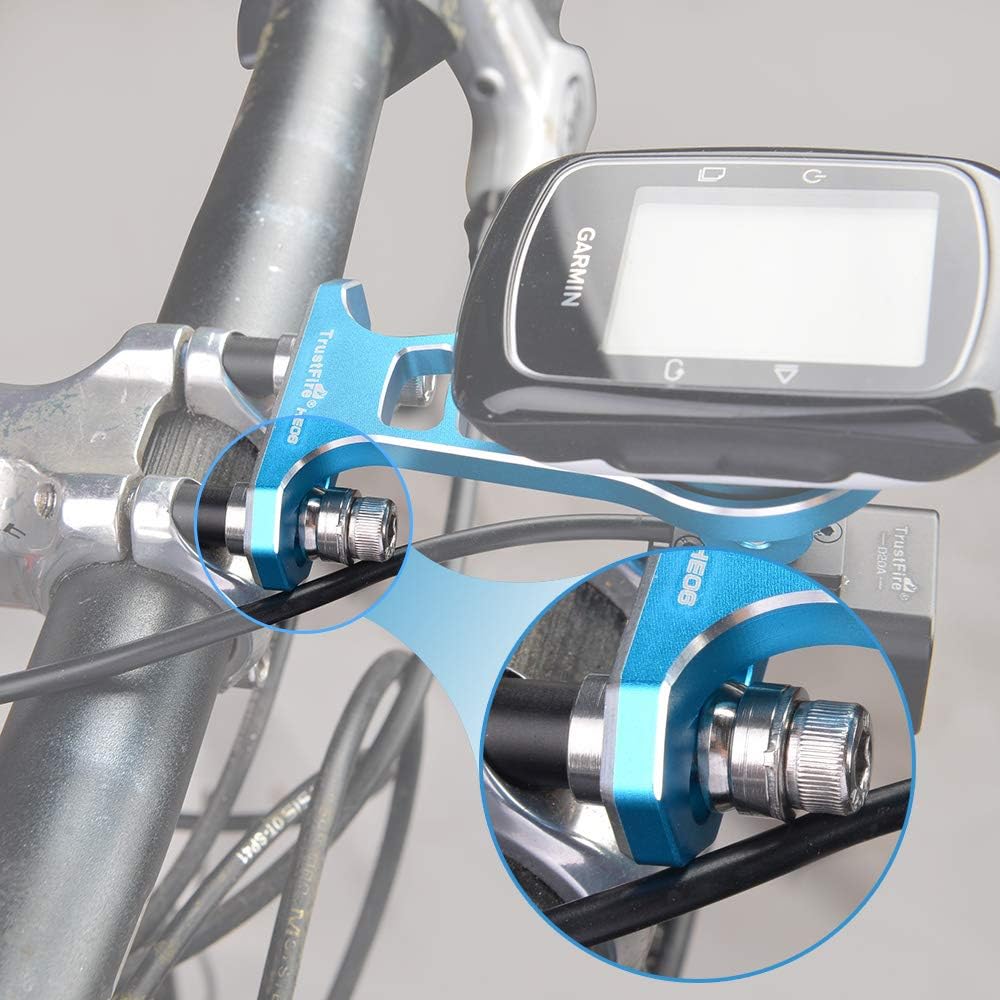 TrustFire HE06 Road Bike Computer Mount Computer Stand Stopwatch Metal Frame Bicycle Light Mount Widely Compatible with Garmin Edge Bryton GPS Series Sony HDRS50/AS200V - Image 3
