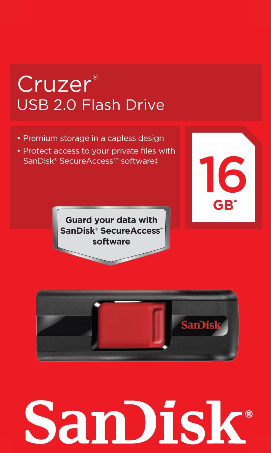 Amazon.com: SanDisk Cruzer 16GB USB 2.0 Flash Drive (SDCZ36-016G