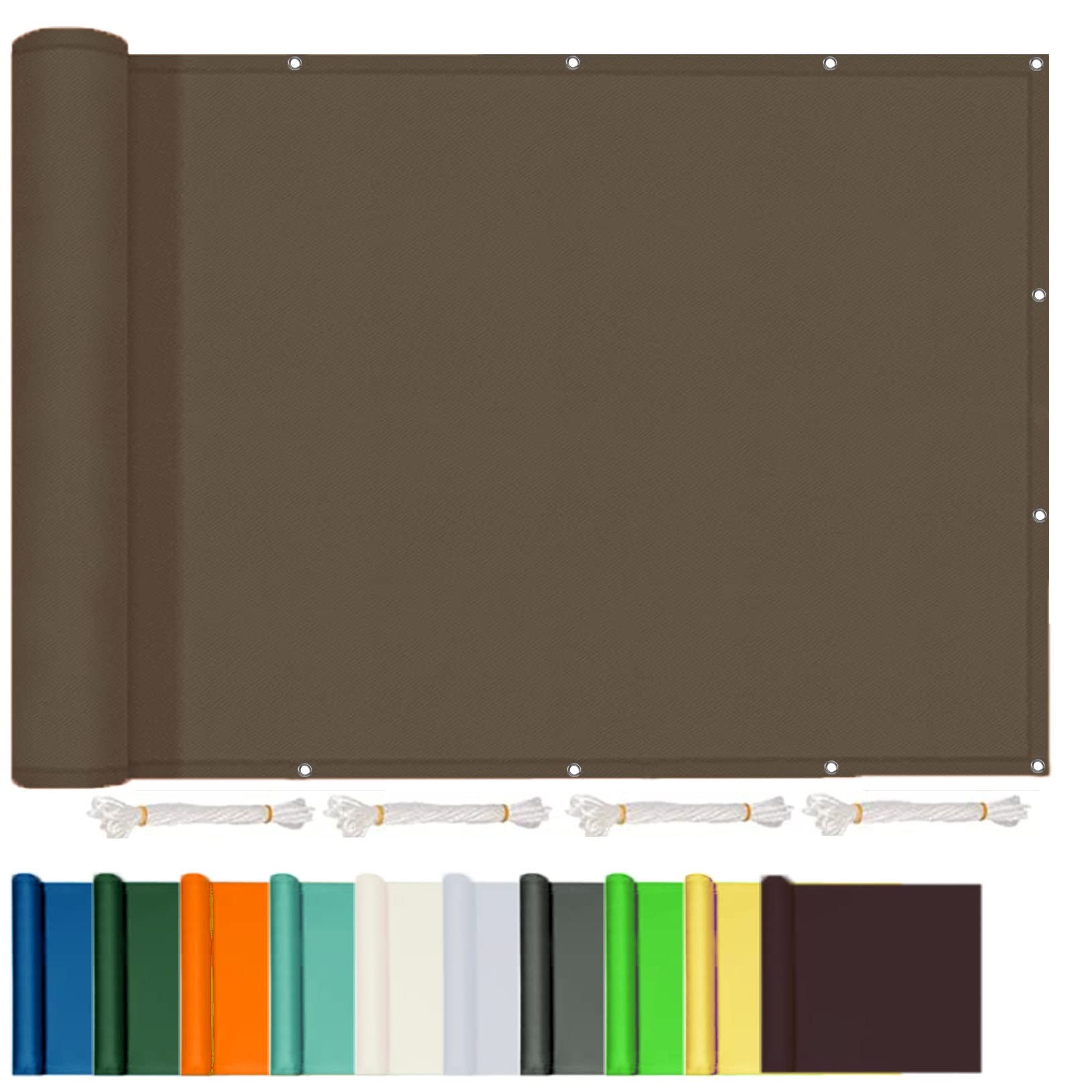 Voile d'ombrage anti-UV 98% et imperméable 3x4.5m crème pour une fraîcheur durable sur le balcon