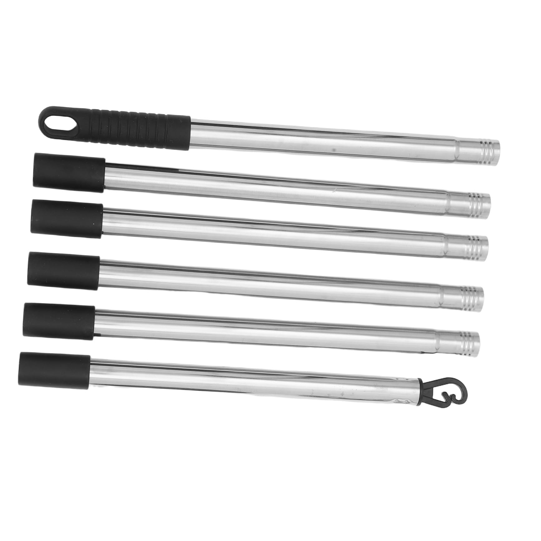 Stendibiancheria da Esterno con Ganci e Mollette, Supporto Staccabile 2,2m in Acciaio e Nylon, Altezza Regolabile per Uso Interno e Giardini