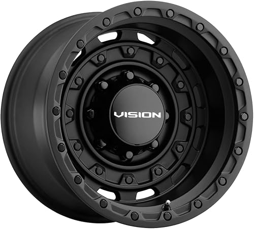 Vision 403 TACTICAL - Rueda personalizada (18 x 9,5, 18 Offset, 8 x 170, cubo de 4.929in, borde negro satinado)