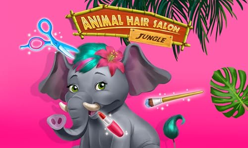Jungle Animal Hair Salon - Makeup, Fashion & Styling Game for Kids