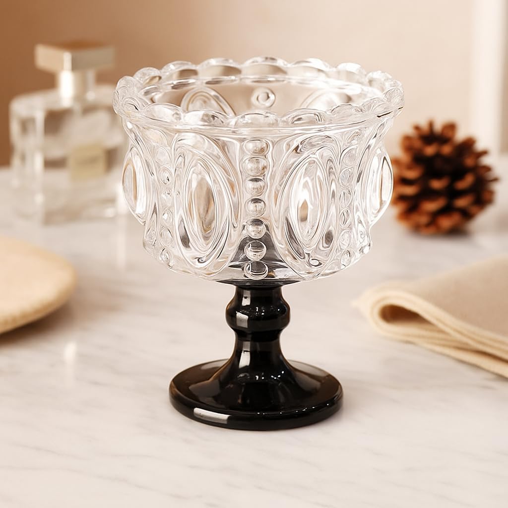 Valentines Mojito Glass, 7oz Vintage Cocktail & Dessert Cups, Retro Holiday Drinkware Set for Winter Style & Home Decor (6)