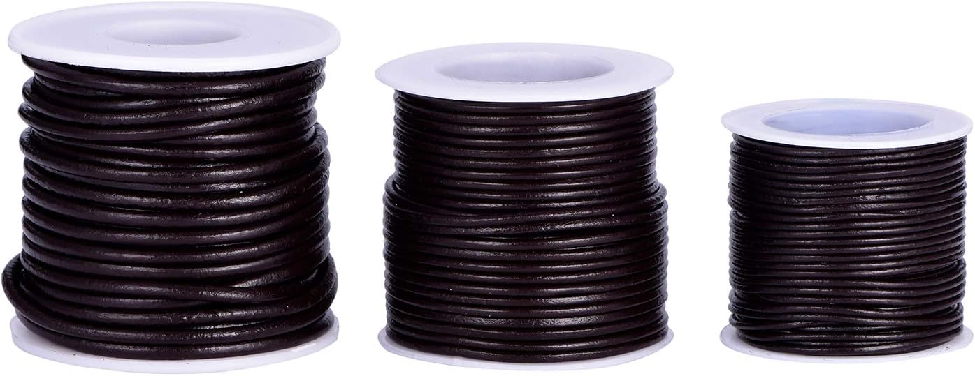 DonDon Leather Ribbon Brown DIY - 21.87 yd (20m) Length - 0.59 inch (0,15 cm), 1,5 mm - 0.059 inch - Image 5