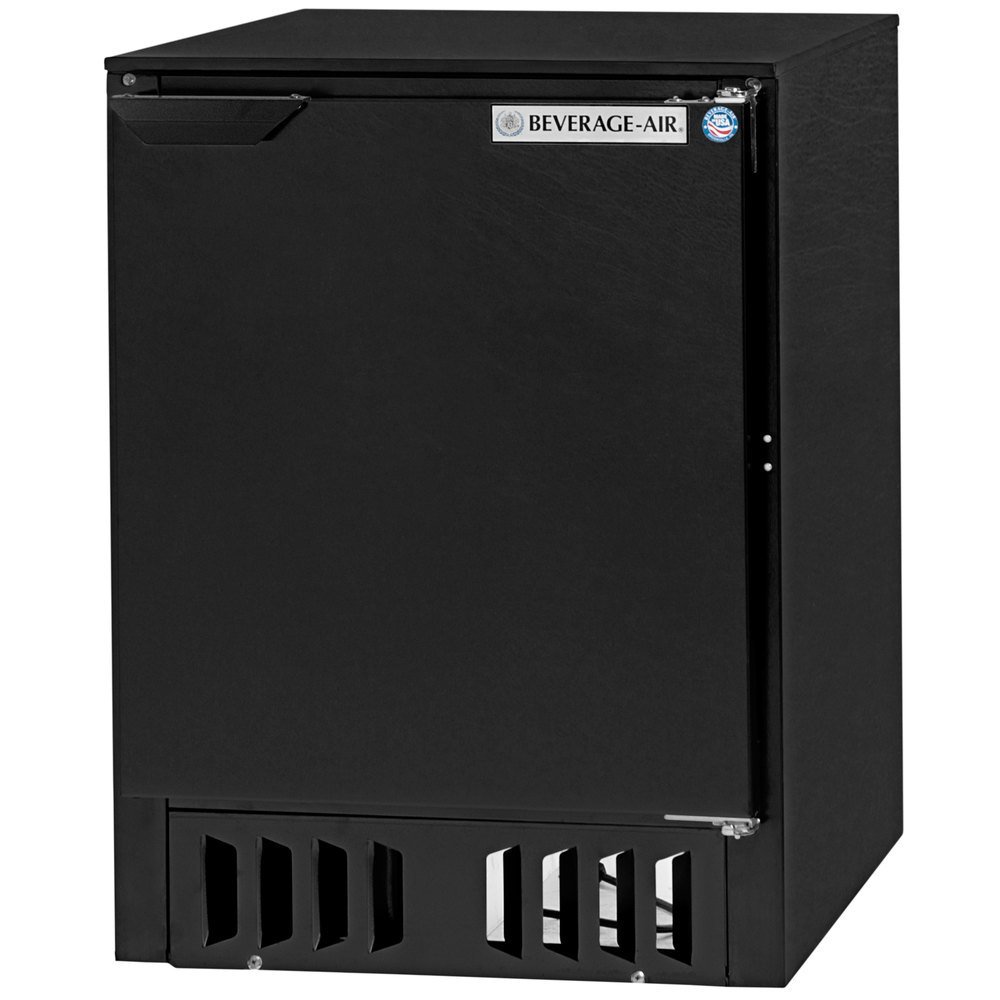 Beverage-Air FLG24-1-B FLG24-1-S Front Loading Black Glass Froster 5 Cu. Ft.