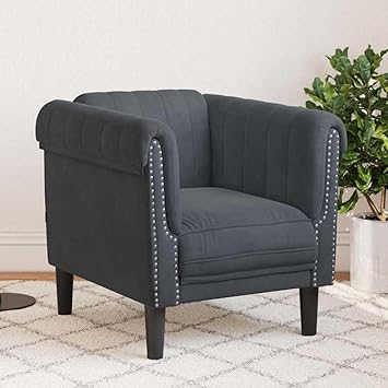 Sofa Chair Dark Gray Velvet Gaming Couch Home Sofa Living Room Sofas Couch for for Apartment Bedroom Living Room Office