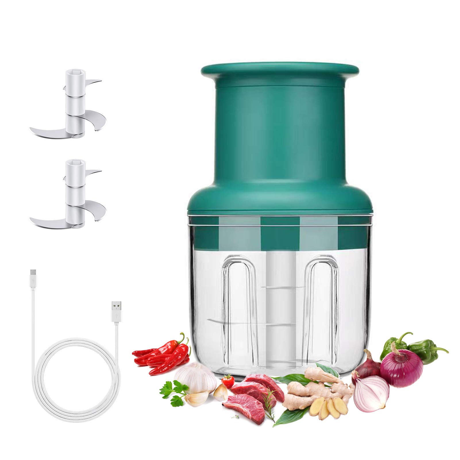 Buy Generic Yuekidou Electric Garlic Chopper Presses, 300ml Mini Food