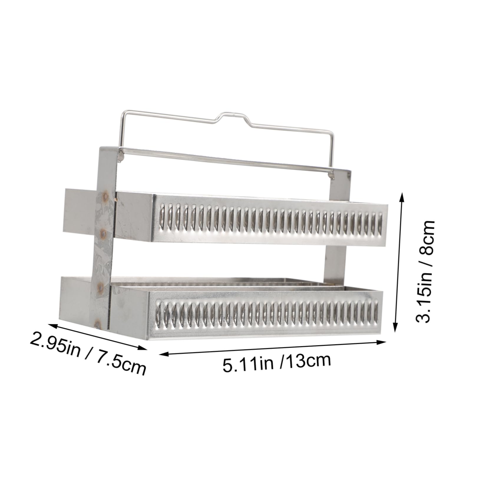Cabilock 2 Pezzi Scolavetrini Supporto Per Vetrini Per Microscopio Vassoio Per Vetrini Petrografico 60 Posizioni Rack Per Colorazione 60 Posizioni Supporto Per Vetrini In Rack Per