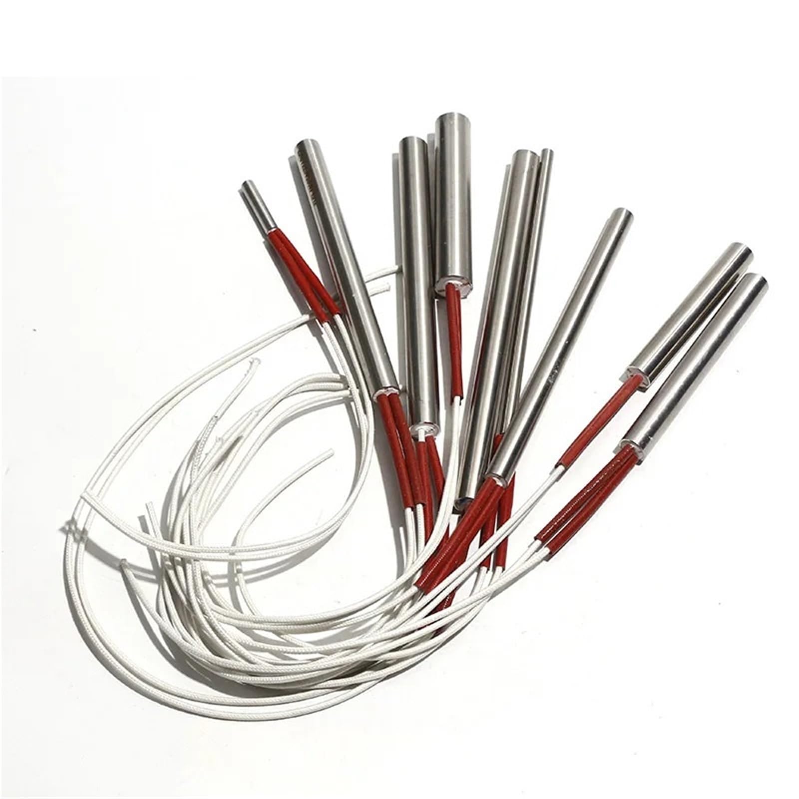 5 szt. 220 V 304 element grzejny ze stali nierdzewnej do drukarki 3D 6/8/9/9,5 mm rura 6 x 200 mm 8 x 200 mm (220 V 470 W 6 x 250 mm)
