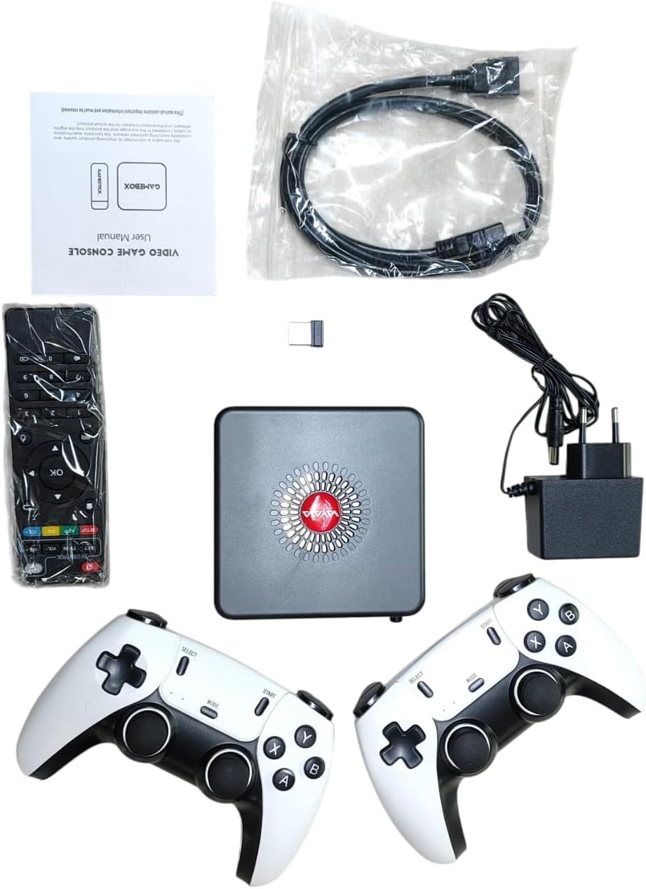 GSH G11 Pro Plus Game Box HD 4k Super Console Video Game Box 10+ Emulator 20000+ Retro Games with System Wireless Controller (64GB)