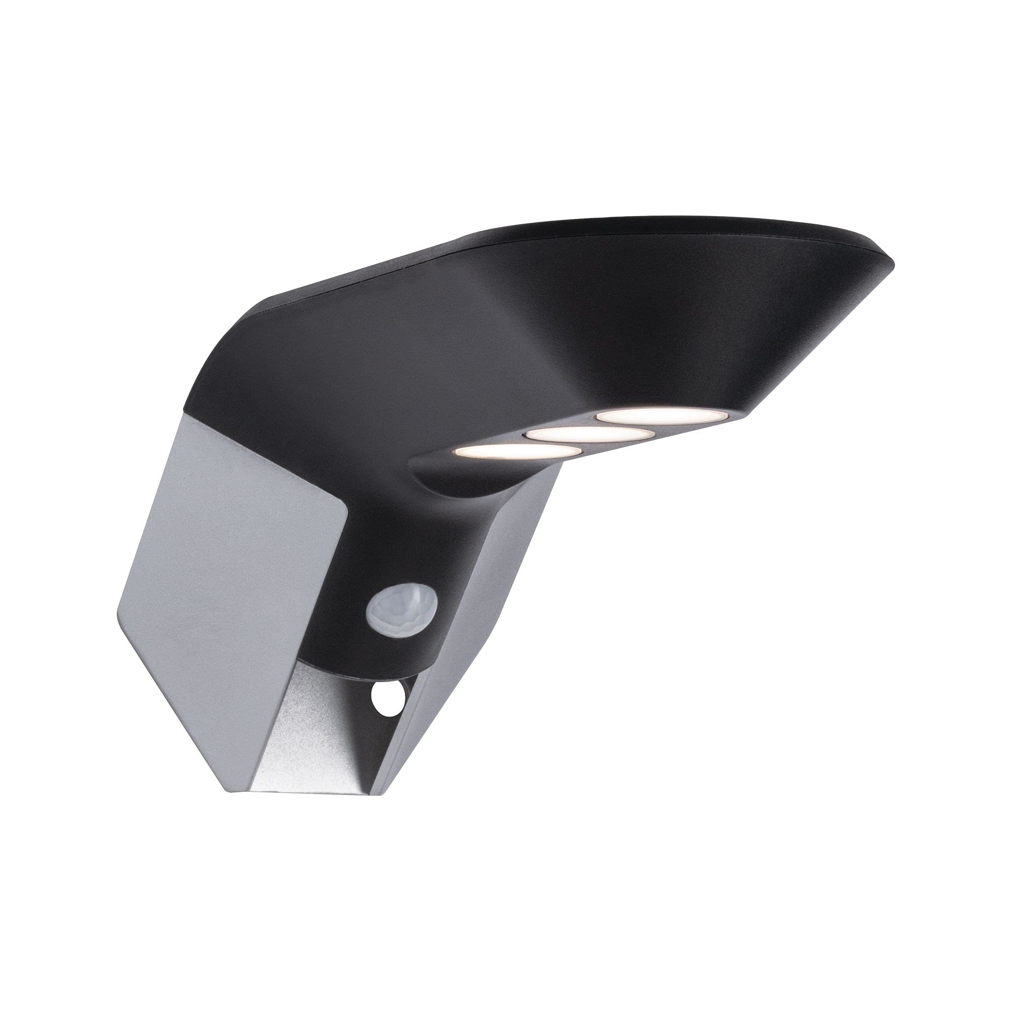 Paulmann 94250 Solar Wandleuchte Soley LED Außenleuchte incl. 1x1,22 Watt Anthrazit Kunststoff 3000 K Warmweiß