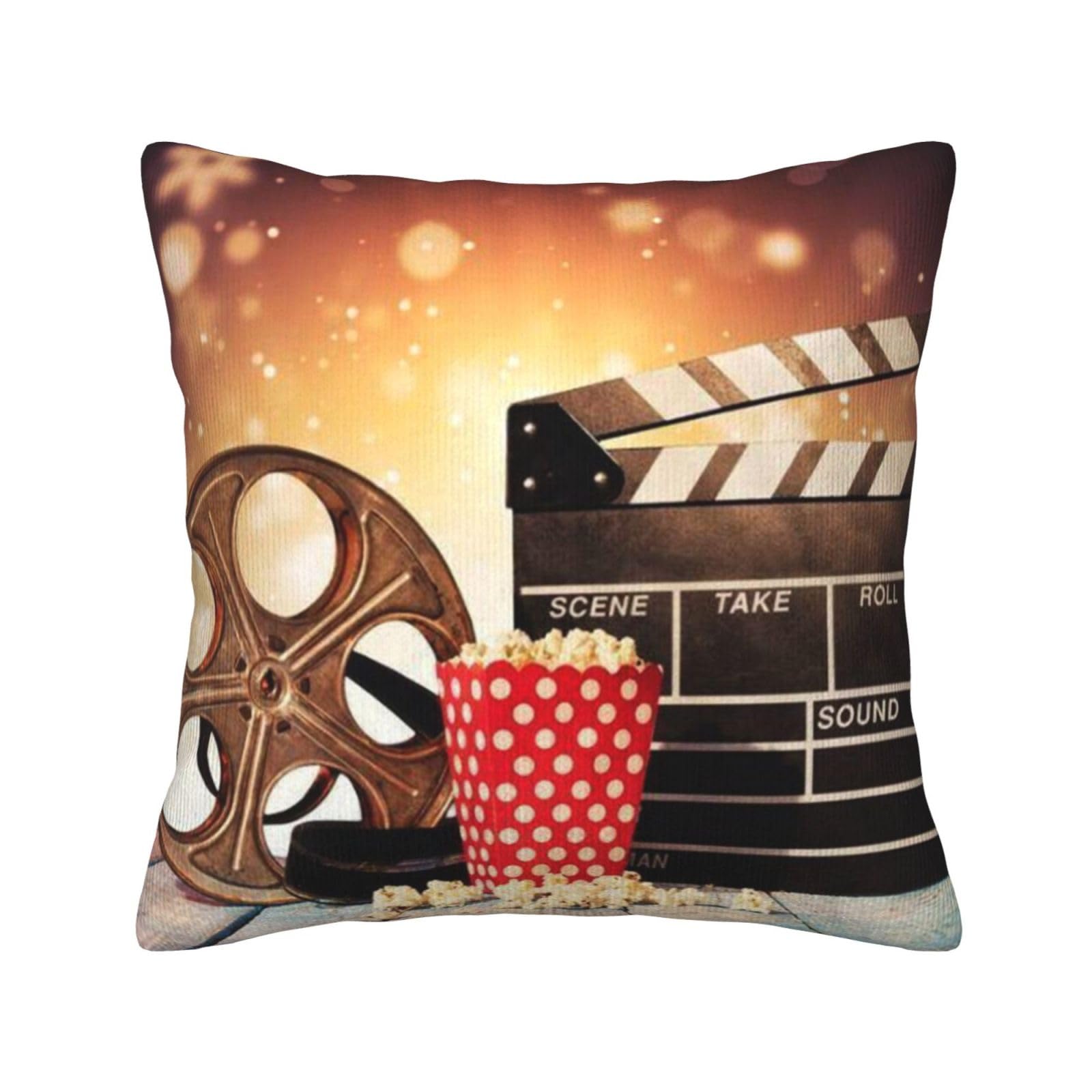Housses de coussin cinéma en velours côtelé pour vos soirées films