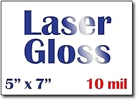 Vista 1 de Cartulina brillante de 5 x 7 pulgadas para impresoras láser, paquete de 100 hojas, papel fotográfico de invitación de alto brillo