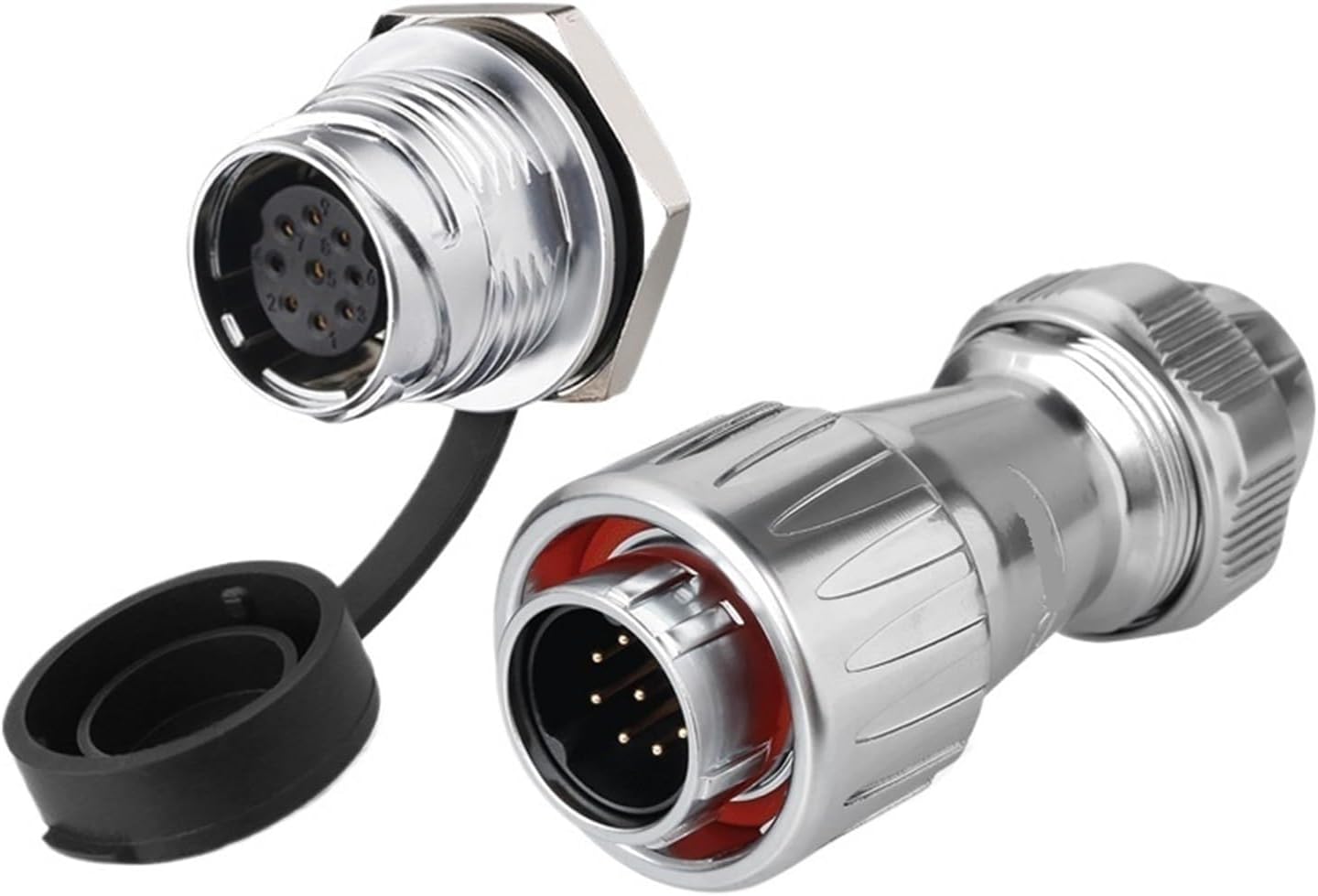 DZ-20 metal aviation single hole 2 3 4 5 7 9 12 core industrial equipment power connector(5 core)
