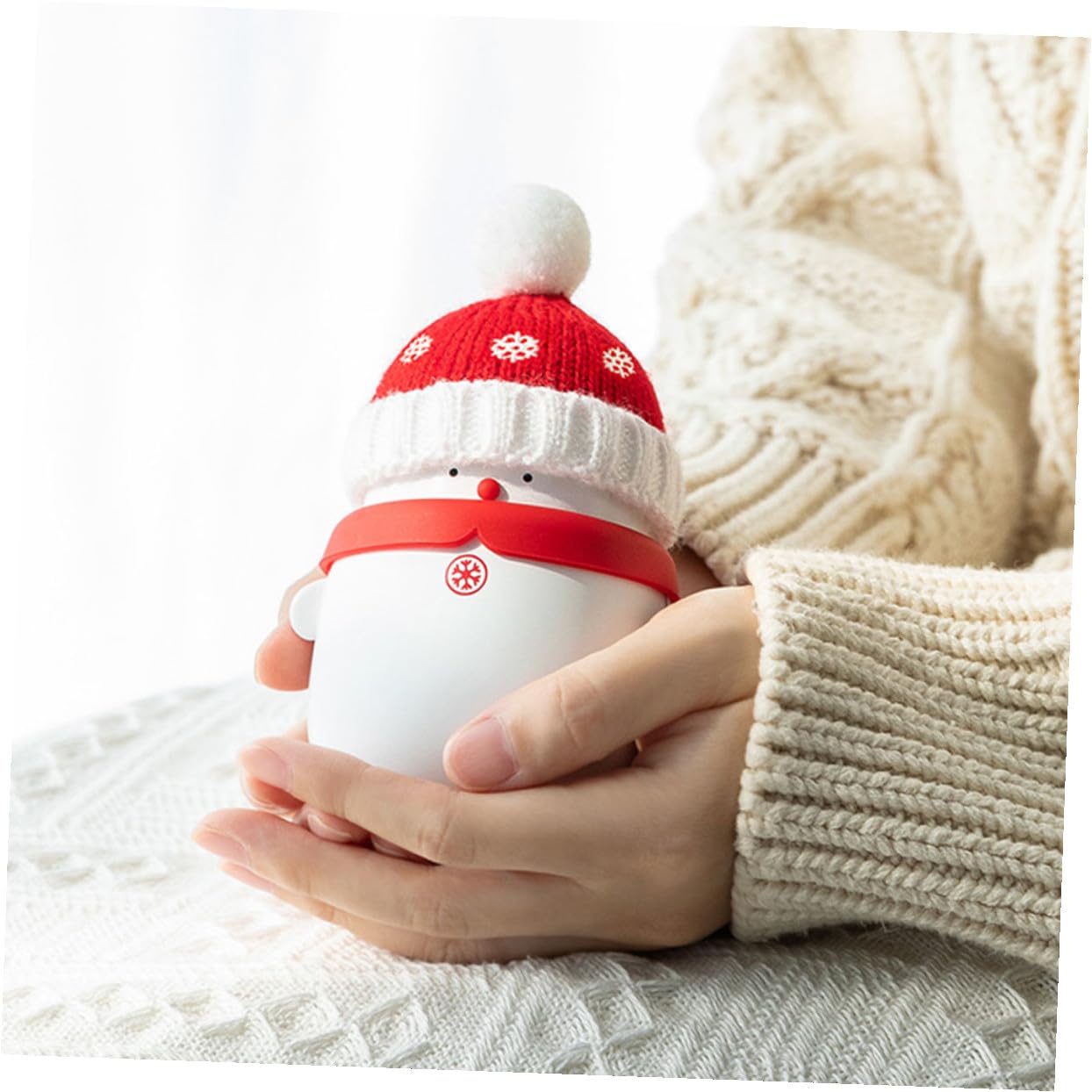 1 PZ Natale Pupazzo di Neve Mano Più Caldo USB Banca di Potere Portatile Carica Tesoro
