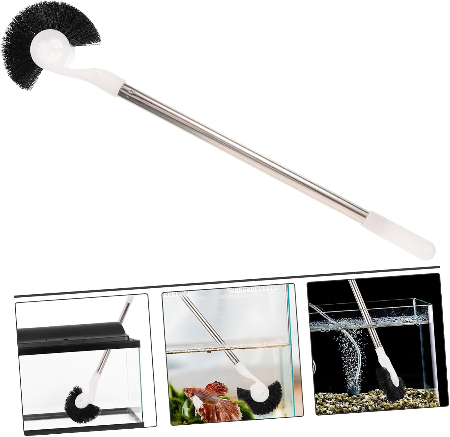 Compact Replaceable Aquarium Brush Daily Aquarium Scraper for Fish Tank