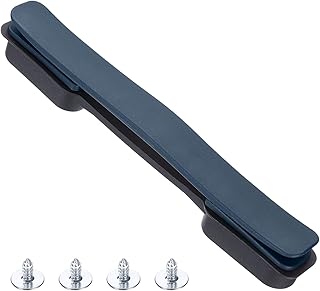 sourcing map Manija de equipaje de repuesto de 8.5 pulgadas, correa de transporte de plástico, piezas de repuesto de equipaje con tornillos para maleta, caja de equipaje, color azul marino