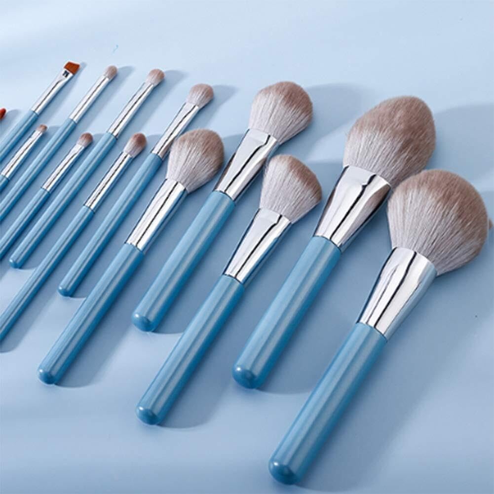 Juego De 12 Brochas De Maquillaje Juego De Brochas De Maquillaje Sintéticas Avanzadas Juego De Brochas De Maquillaje Brocha para Base Brocha para Difuminar Brocha para Ba,