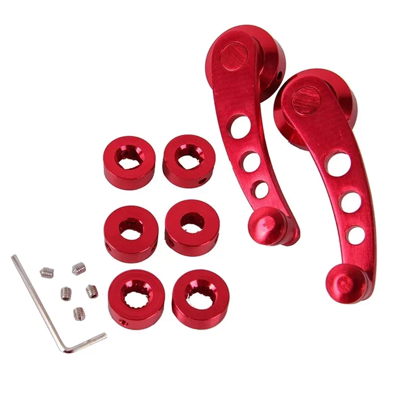 Universal Fensterkurbel Super Universal Auto Fenster Griff Kurbel Ersatz Für Lkw Auto Innen Manuelle Tür Und Fenster Hoist Teile Fensterregulator(Red)