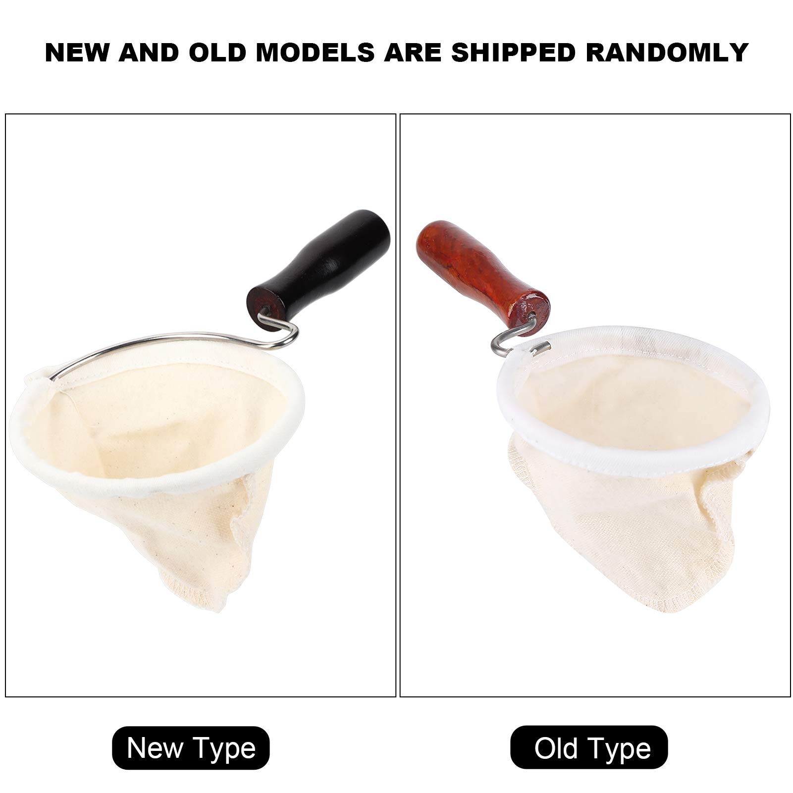 Coffee Sock Filter, Removable Fabric Filter Fully Extracted Coffee Strainer for Cafes for Home(L)
