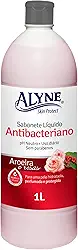 Alyne, Sabonete Líquido, Antibacteriano, Aroma Aroeira e Rosas, 1 Litro, Vermelho